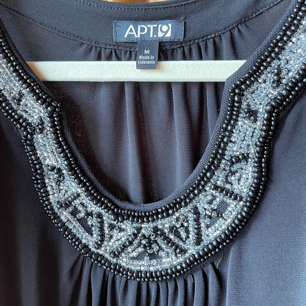 Apt. 9 Black Sleeveless Sheath Dress